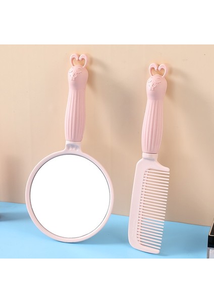 Adet Akrilik Çift Taraflı Makyaj Aynası Sevimli Kalp Şeklinde Kozmetik Ayna Şeffaf Taban Ev Yatak Odası Masaüstü Makyaj Aynası (Yurt Dışından) fırsatları