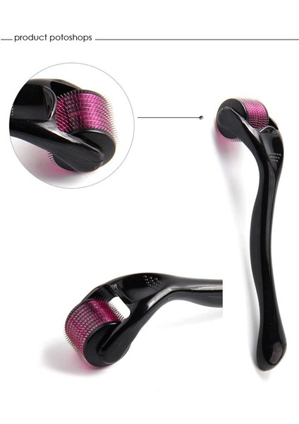 540 Mikro Iğne Haddeleme Yüz Vücut Cilt Bakımı Oklava Cilt Bakımı Temizleyici Siyah + Mor 1.0mm (Yurt Dışından) fırsatları