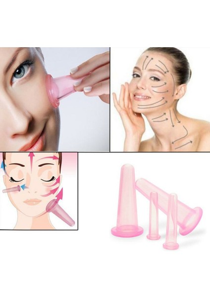Parça/set Sil Vantuzlu Pratik Vakumlu Yüz Masaj Bardağı - Pembe (Yurt Dışından) fırsatları