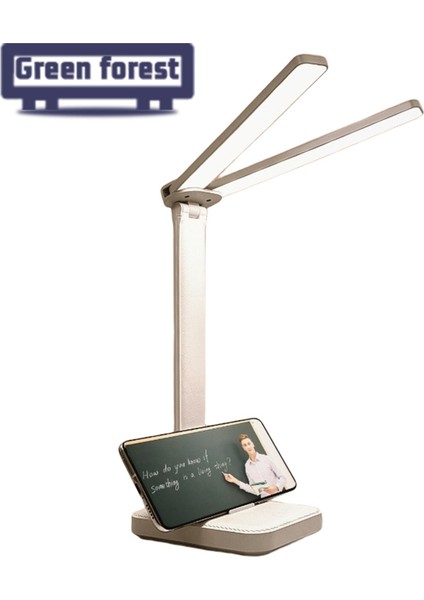 Yeşil Orman Masaüstü Işığı Ultra Parlak Karartma Çift Kafalı Masaüstü Lambası Okuma Işığı (Yurt Dışından) modelleri