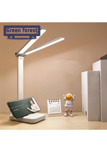 Yeşil Orman Masaüstü Işığı Ultra Parlak Karartma Çift Kafalı Masaüstü Lambası Okuma Işığı (Yurt Dışından) indirimleri