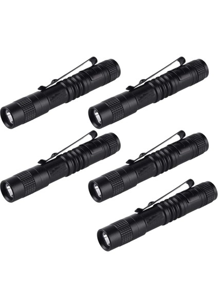 5x El Feneri Kalem Torch Süper Küçük Mini Aaa Xpe-R3 LED Lamba Kemer Klipsi Işık Cep Torch Kılıf ile (Yurt Dışından)