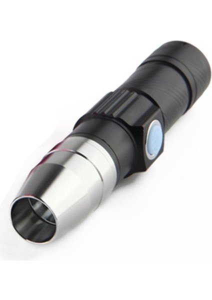 Mini LED El Feneri 365NM Muayene Lambası USB Şarj Uv Torch Işığı (Yurt Dışından)