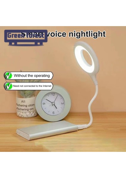 Yeşil Orman Akıllı LED Lamba Esnek Hortum Tasarımı Gece Lambası Bükülebilir Usb-Powered LED Lamba (Yurt Dışından) fırsatları