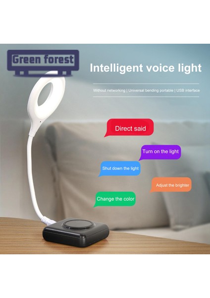 Yeşil Orman Akıllı LED Lamba Esnek Hortum Tasarımı Gece Lambası Bükülebilir Usb-Powered LED Lamba (Yurt Dışından) indirimleri