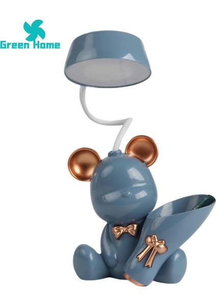 Yeşil Ev LED Okuma Lambası Esnek Hortum Tasarımı 3'ü 1 Arada Okuma Lambası Kalem Tutucu Kalemtıraş (Yurt Dışından) modelleri