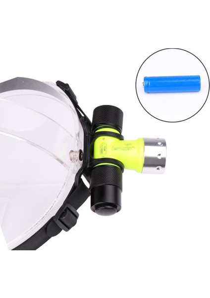 500LM LED Sualtı Su Geçirmez Dalış Far Dalış El Feneri Başkanı Işık Lambası Torch (Yurt Dışından)