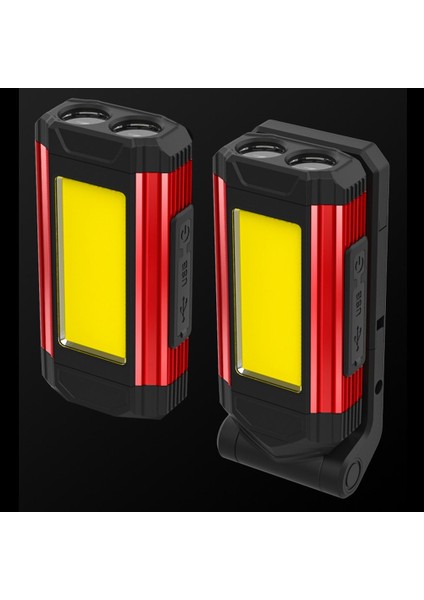 LED Çalışma Oto Tamir Işığı USB Şarj Edilebilir Tamir Işığı Çok Fonksiyonlu (Yurt Dışından)