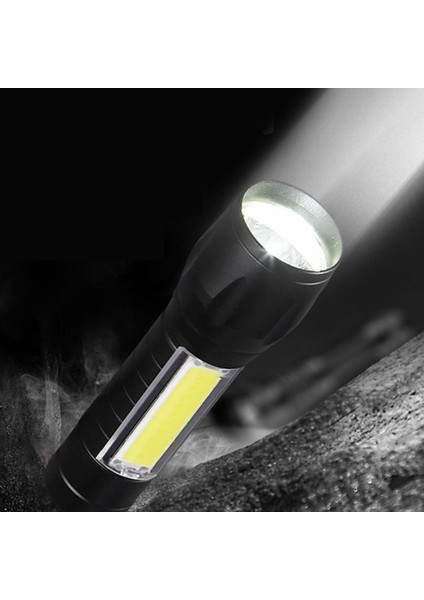 USB Şarjlı Mini El Feneri LED Ayarlanabilir Yakınlaştırma Su Geçirmez El Feneri Dere (Yurt Dışından)