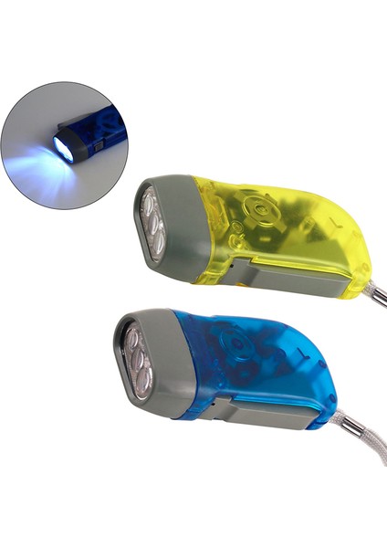 LED Açık El Presleme Dinamo Wind Up El Feneri Torch Işık Kamp Lambası Güneş Işığı Süper Mağaza (Yurt Dışından)