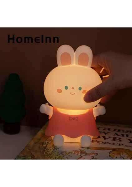 Homeınn Karikatür Lamba Göz Koruması Karikatür Tavşan Kreş Lambası Yatak Odası Uyku Işığı (Yurt Dışından) modelleri