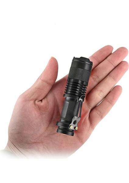 2000 Lümen Güçlü Taktik Mini El Feneri Taşınabilir LED Kamp Lambaları 3 Mod Ayarlanabilir Zumlanabilir Odak Torch Işık Fenerler (Yurt Dışından)