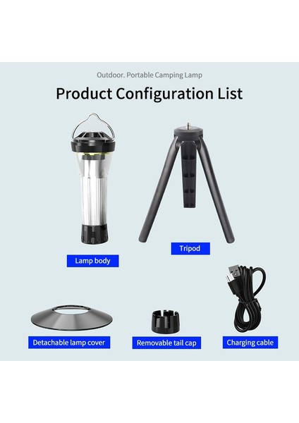 Çok Fonksiyonlu Deniz Feneri Kamp Lambası Dış Aydınlatma Uyarı Işığı Acil Durum El Feneri USB Şarj (Yurt Dışından) modelleri