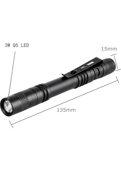 Gm 365NM 3 W LED Uv Penlight Mini Uv LED Kalem Işık Klip Fonksiyonlu Uv Kalem El Feneri Siyah Işık Pet Idrar Algılama (Yurt Dışından)