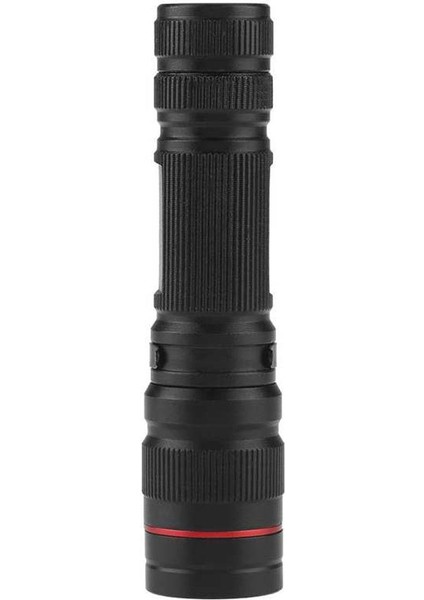 Taşınabilir Su Geçirmez El Feneri Torch Mini Cob LED Zoom Xpe Cep Küçük Penlight 4 Mod Ultra Parlak (2'li Paket) (Yurt Dışından)