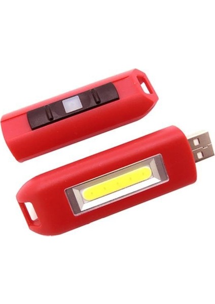 DC3.7V 0.5W Kırmızı/mavi/turuncu/siyah USB Şarj Edilebilir Mini Cob Işığı (Yurt Dışından)