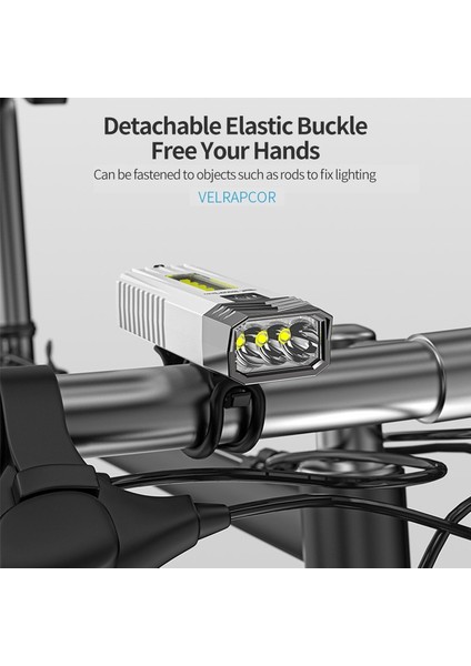 Taşınabilir Flaş Işıkları 1200 Mah Açık Su Geçirmez LED El Fenerleri USB Şarj Edilebilir Ev Acil Durum Lambası Cob Yan Işık ile Çalışma Işığı (Yurt Dışından)