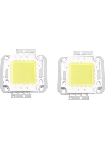 2x Kare Şekli Beyaz Dc Lamba Cob Smd LED Modül Çipi 30-36V 20W (Yurt Dışından)