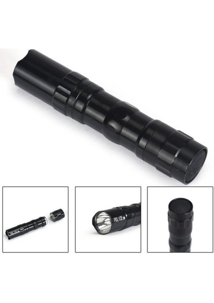 Dış Mekan Akülü 3 Modlu LED El Feneri Yakınlaştırılabilir Mini Torch Işık Lambası (Yurt Dışından)