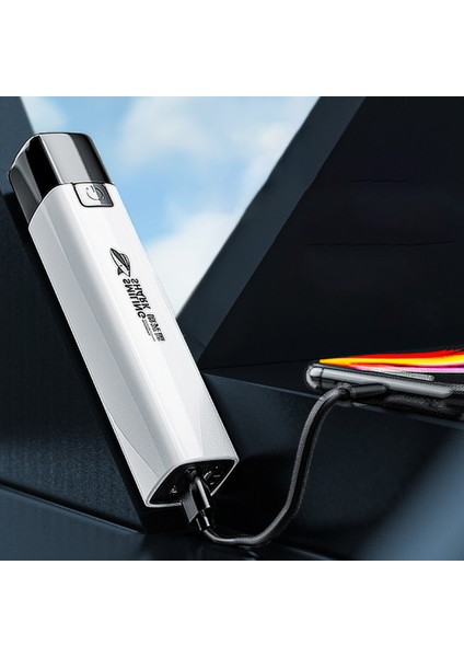 Açık Kamp Için Taşınabilir El Feneri USB Şarj Edilebilir Aydınlatma El Feneri (Yurt Dışından)