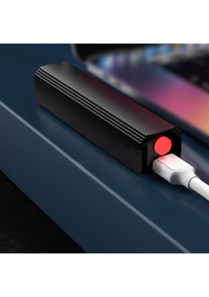 Mini Parlak El Feneri LED Alüminyum Alaşımlı Çok Fonksiyonlu USB Şarj Edilebilir Taşınabilir Dış Mekan Küçük El Feneri (Yurt Dışından)