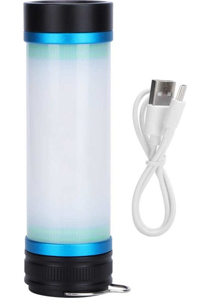 Çok Fonksiyonlu LED El Feneri USB Şarjlı Ayarlanabilir Taşınabilir Fener Işığı, Kancalı (Yurt Dışından)