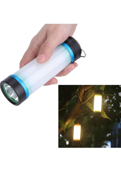 Çok Fonksiyonlu LED El Feneri USB Şarjlı Ayarlanabilir Taşınabilir Fener Işığı, Kancalı (Yurt Dışından)