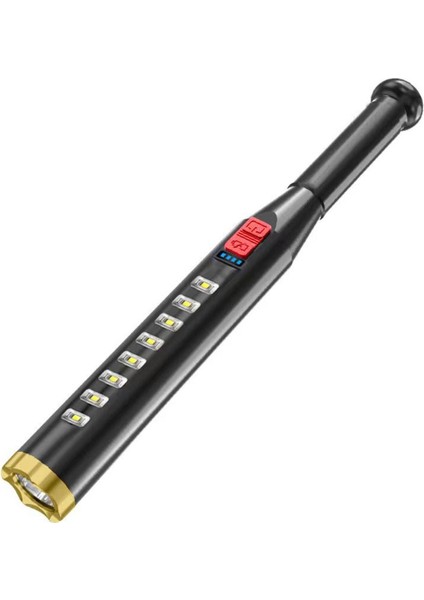 Açık Devriye Fenerleri Beyzbol Sopası El Feneri Torch 1200 Mah Cob USB Şarj Edilebilir Kablo ile Çalışma Işığı (Yurt Dışından)
