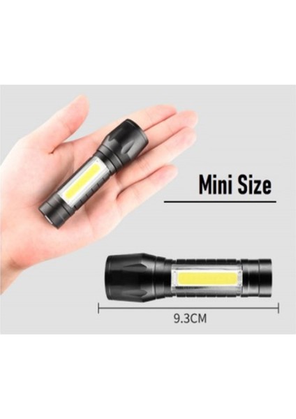 Modlu USB Şarj Edilebilir Yüksek Güçlü El Feneri ve LED El Feneri Orch Işık Xml Xpr+1*cob LED Özellikleri (Yurt Dışından)