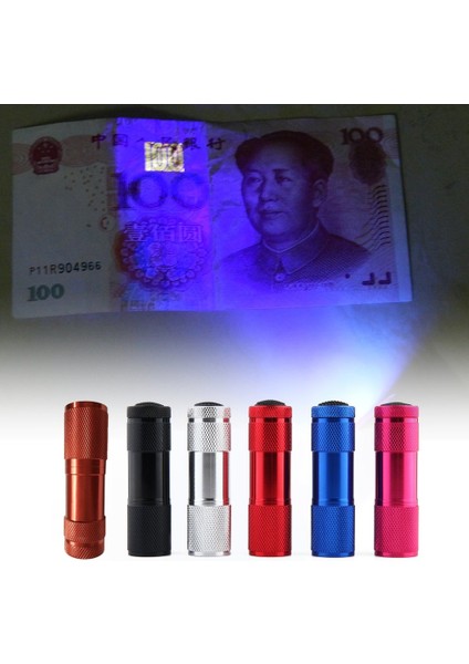 Mini 9led Uv El Feneri Ultraviyole Algılama Torch Işığı Kontrol Tmoney Için (Yurt Dışından)