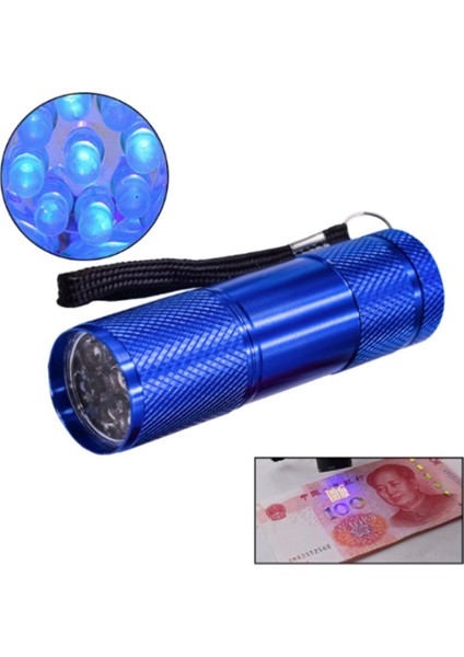 Mini 9led Uv El Feneri Ultraviyole Algılama Torch Işığı Kontrol Tmoney Için (Yurt Dışından)