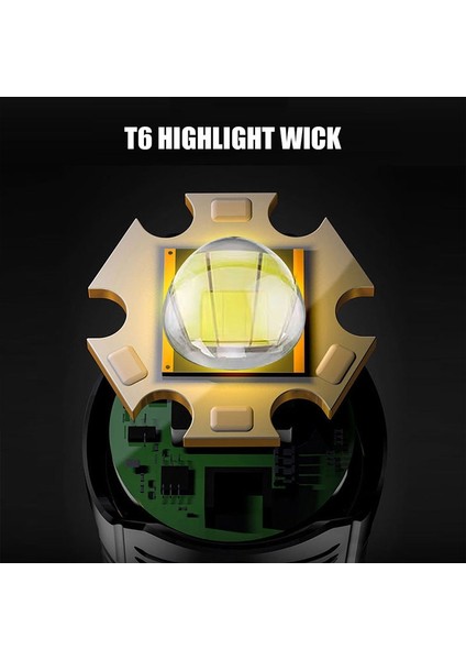 Mini Torch LED El Fenerleri USB Şarj Edilebilir Sabit Odak Flaş Lambası 1200 Mah Taşınabilir Kamp Su Geçirmez El Feneri (Yurt Dışından) fırsatları