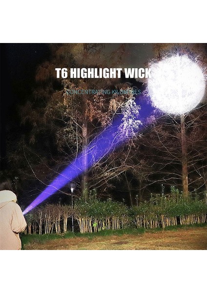 Mini Torch LED El Fenerleri USB Şarj Edilebilir Sabit Odak Flaş Lambası 1200 Mah Taşınabilir Kamp Su Geçirmez El Feneri (Yurt Dışından) indirimleri