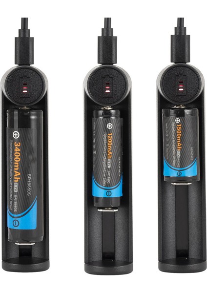 【ayak Izi】 Haixnfire Mc3 3.7V Evrensel USB Şarj Cihazı 18650 16340 14500 26650 Li-Ion Için (Yurt Dışından)