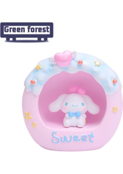 Yeşil Orman Bebek Gece Lambası Göze Çarpan Olmayan Güzel Karikatür LED Gece Lambası Dekor (Yurt Dışından)