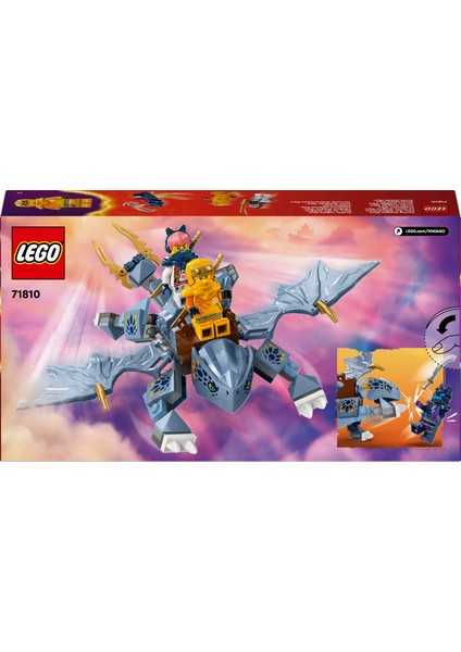 NINJAGO® Genç Ejderha Riyu 71810 - 6 Yaş ve Üzeri Çocuklar için 3 Ninja Minifigürü İçeren Yaratıcı Oyuncak Yapım Seti (132 Parça)