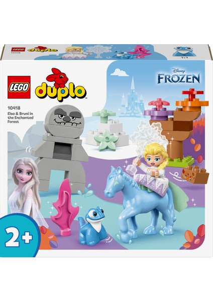 LEGO® DUPLO® | Disney Elsa ve Bruni Büyülü Ormanda 10418 - 2 Yaş ve Üzeri Çocuklar Için Elsa Mini Bebek Figürü Içeren Eğitici Oyuncak Yapım Seti (31 Parça)