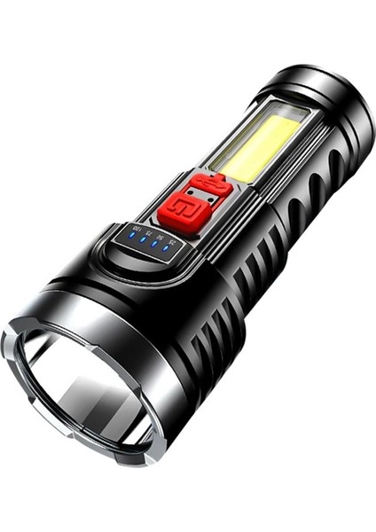 LED El Feneri Yüksek Parlaklık Ultra Güçlü Taşınabilir Büyük Ölçekli LED Cob Yan Işık Projektör Kamp Için (Yurt Dışından)