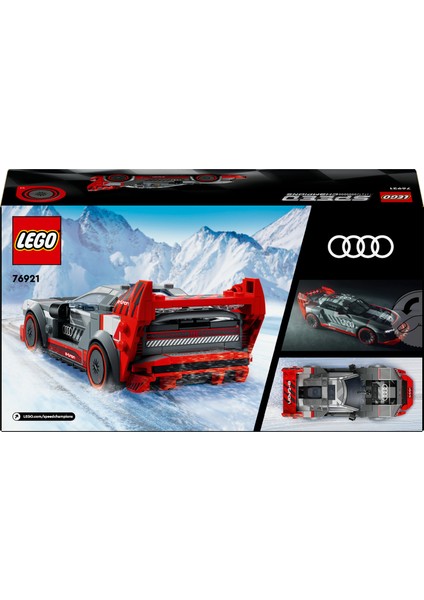 Speed Champions Audi S1 E-Tron Quattro Yarış Arabası 76921 - 9 Yaş ve Üzeri Çocuklar Için Koleksiyonluk ve Sergilenebilir Yaratıcı Oyuncak Model Yapım Seti (274 Parça)