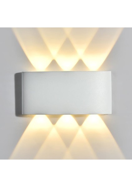 6 Watt, Amber Işık LED Armatür, Modern Işık Desenli Aplik, Haiti Desen Armatür, Iç ve Dış Mekan Aplik fiyatları