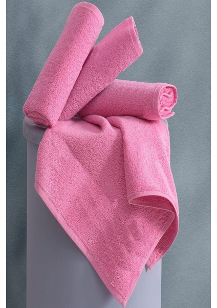 4 Lü El Yüz Havlu Takımı Pamuklu Desensiz Düz Renk Havlu Seti 50X90 cm modelleri