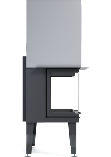 U Tipi Üç Tarafı Tam Açık Asansörlü Şömine Haznesi modelleri