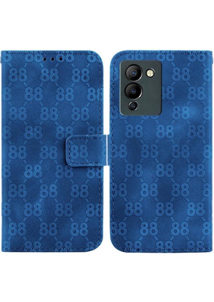 Infinix Not 12 G96 Için Pu Deri Cüzdan Kart Tutucu 8 Telefon Kılıfı (Yurt Dışından)