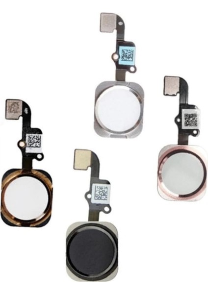 Apple iPhone 6s Uyumlu Home Tuşu Orta Tuş Filmi Flexi - Gri