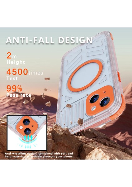 Iphone 15 Için 12FT Askeri Darbeye Dayanıklı IP68 Su Geçirmez Tam Manyetik Telefon Kılıfı (Yurt Dışından) fırsatları