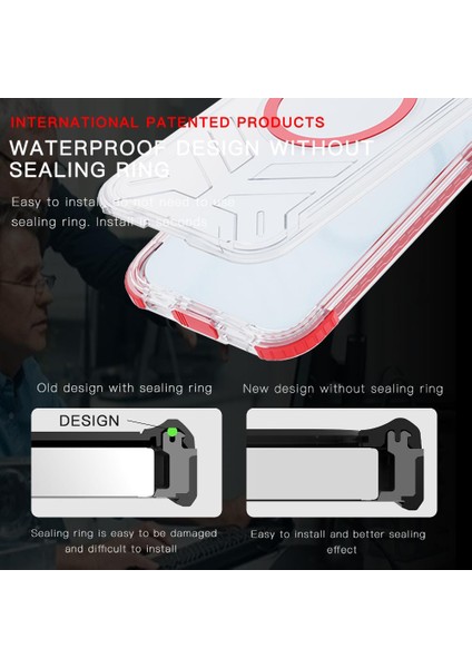 Iphone 15 Için 12FT Askeri Darbeye Dayanıklı IP68 Su Geçirmez Tam Manyetik Telefon Kılıfı (Yurt Dışından) fiyatları