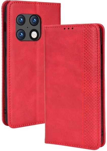 Oneplus 10 Için Pro 5g Cüzdan Manyetik Kapatma Pu Deri Telefon Kılıfı (Yurt Dışından)