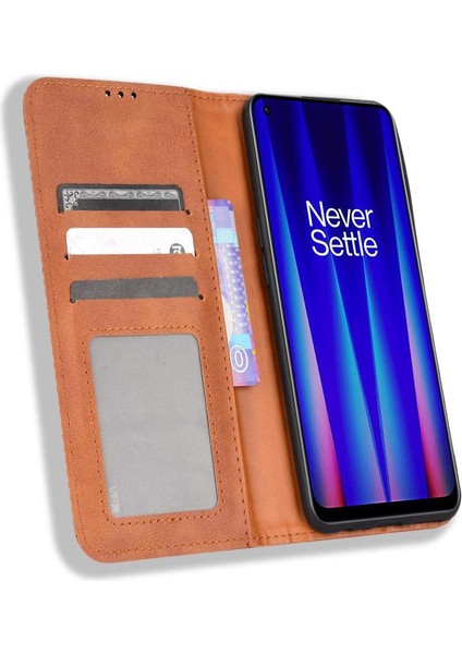 Oneplus Nord Ce 2 5g Manyetik Kapatma Cüzdan Pu Deri Telefon Kılıfı (Yurt Dışından)