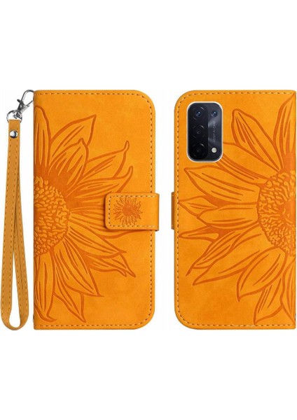 Oppo Için A54 5G/A74 5G/A93 5g Flip Cüzdan Lüks Pu ile Telefon Kılıfı (Yurt Dışından)