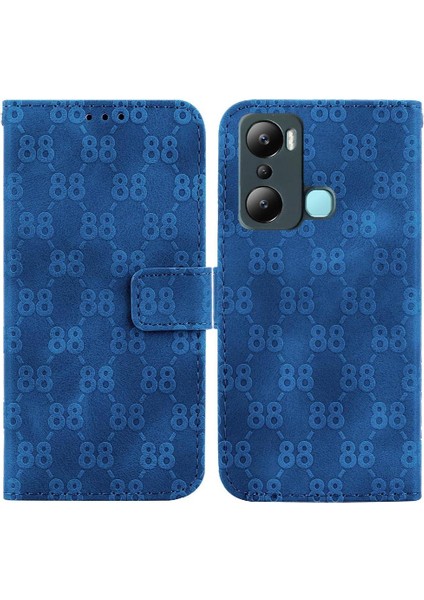 Infinix Sıcak 20I Cüzdan Için Çift 8 Kabartmalı Kart Tutucu Telefon Kılıfı (Yurt Dışından)
